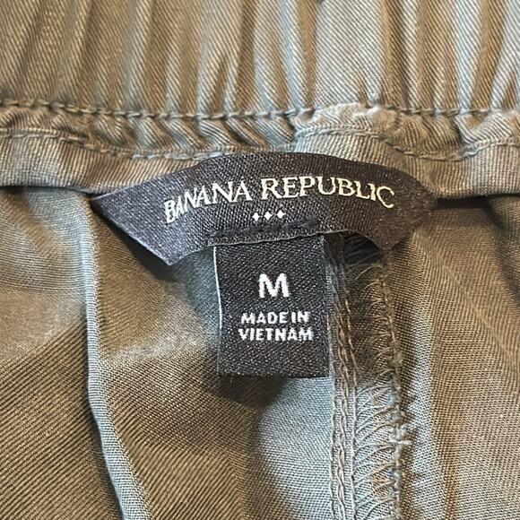Banana Republic Women's TENCEL Cargo Jogger Steel Green Size M - Picture 7 of 9